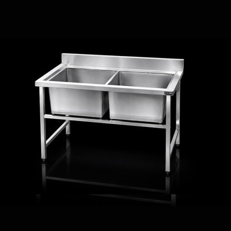 Chậu Rửa 2 Ngăn Inox 304 – Giải Pháp Rửa Sơ Chế Hiệu Quả Cho Bếp Công Nghiệp