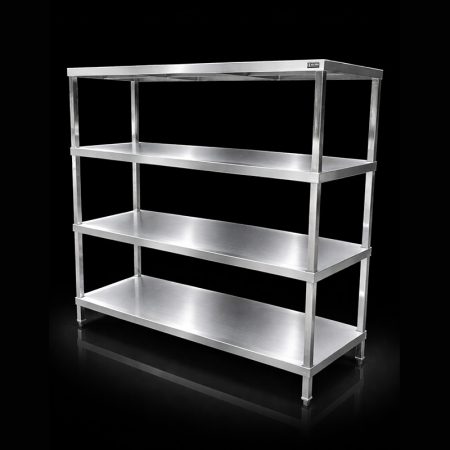 Giá phẳng inox 4 tầng Hatiencorp - Kệ Phẳng Inox 4 Tầng