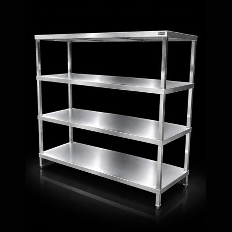 Giá phẳng inox 4 tầng Hatiencorp - Kệ Phẳng Inox 4 Tầng