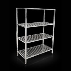 Kệ thanh inox Hatien, sử dụng chất liệu inox, an toàn cho sức khỏe