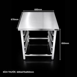 Kệ Đựng Lò Nướng Bằng Inox