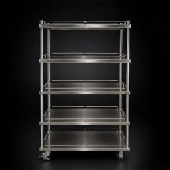 Xe đẩy hàng 5 tầng inox