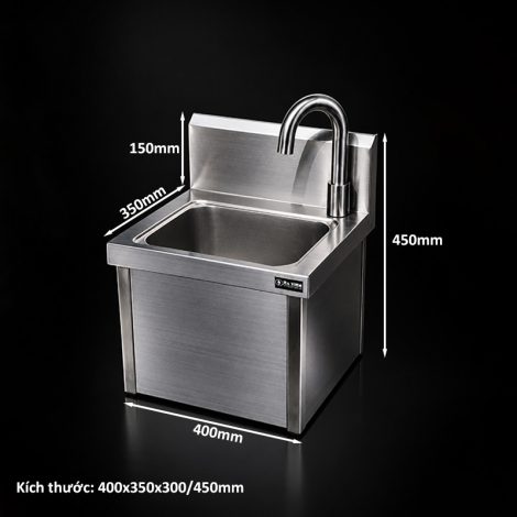 Chậu Rửa Inox Treo Tường SH-4 – Giải Pháp Rửa Tay Vệ Sinh Cho Bếp Công Nghiệp