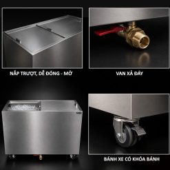 Cấu tạo thùng đá inox 304