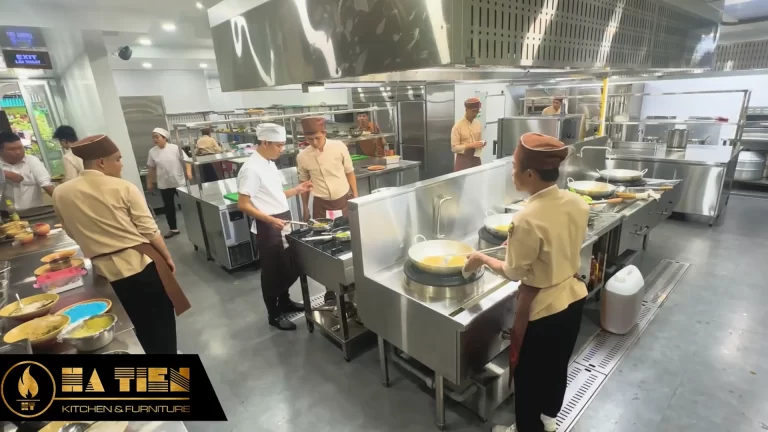 Thiết kế khu bếp nhà hàng hải sản I-Restaurant – Nha Trang